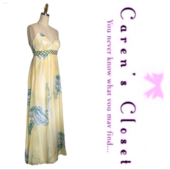 NWOT Laundry Silk Print Halter Maxi Dress. - Picture 2 of 7